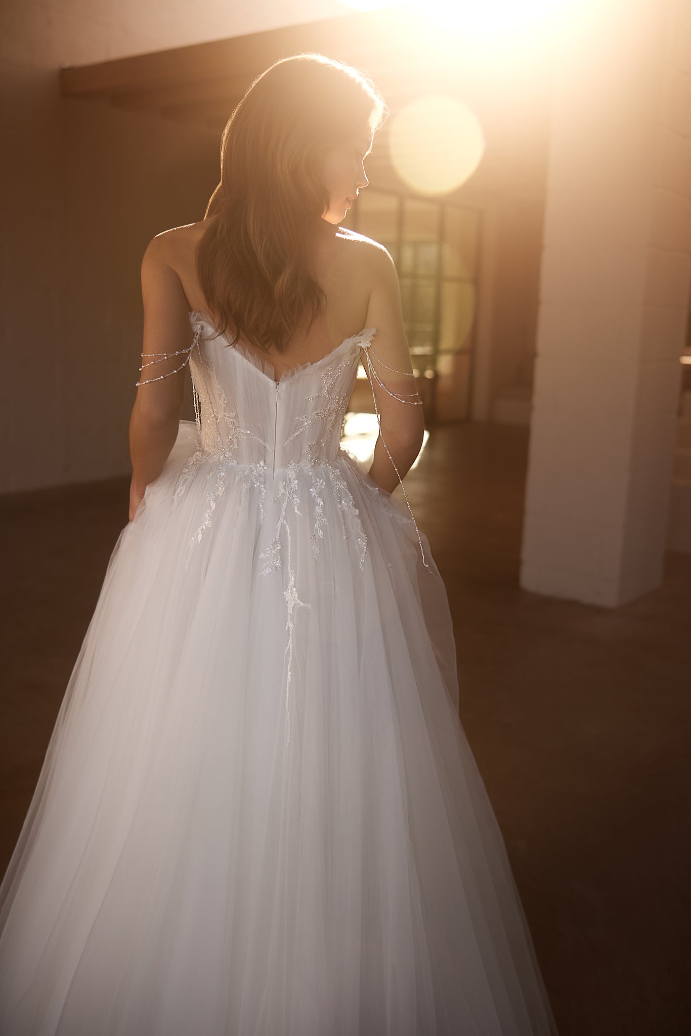 A-Line Wedding Dress with Draping