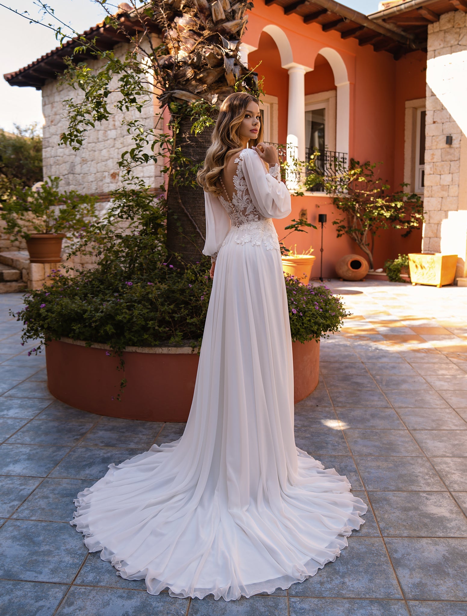 BOHO CHIC WEDDING DRESS IN VOILE
