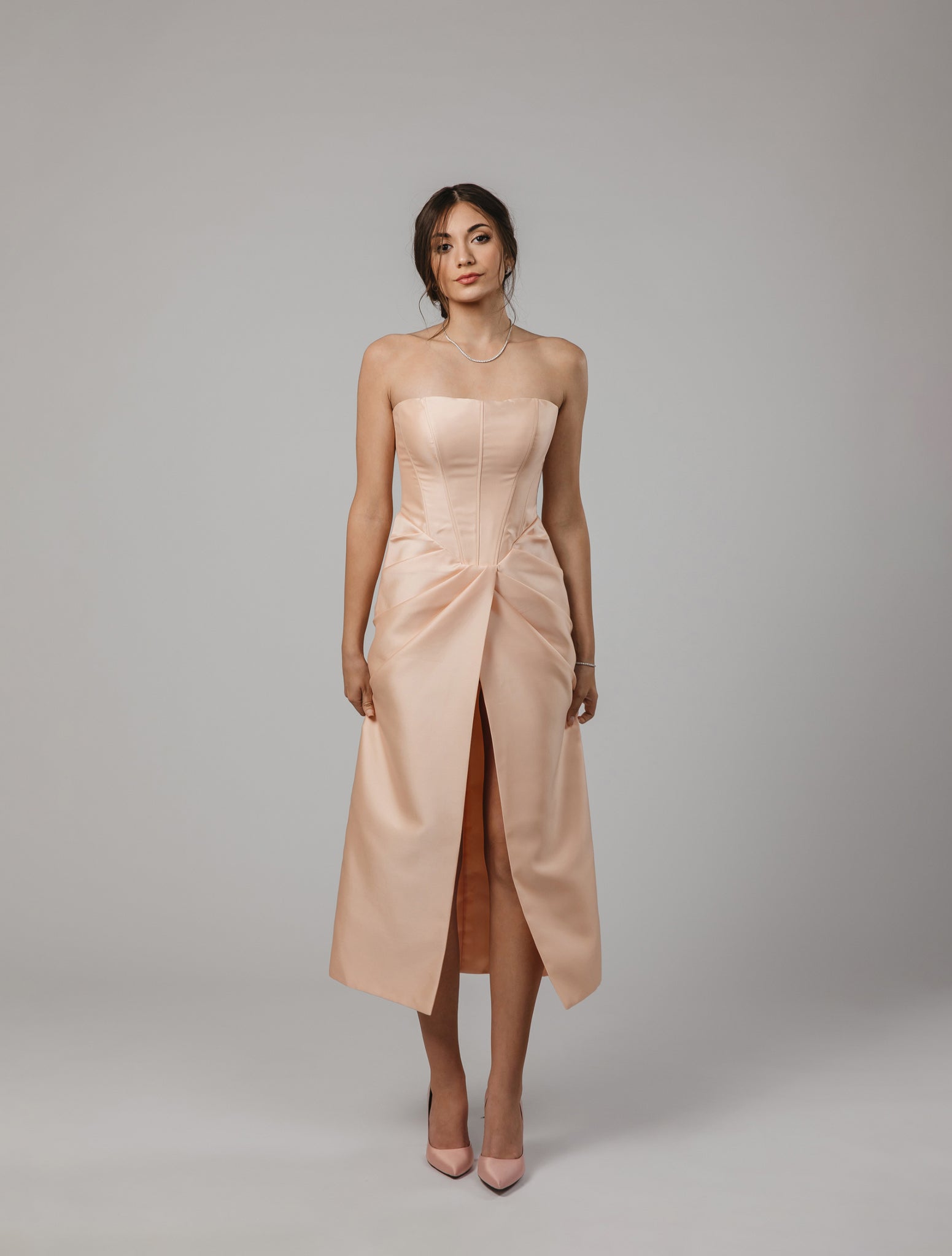 Elegant Mikado Evening Dress