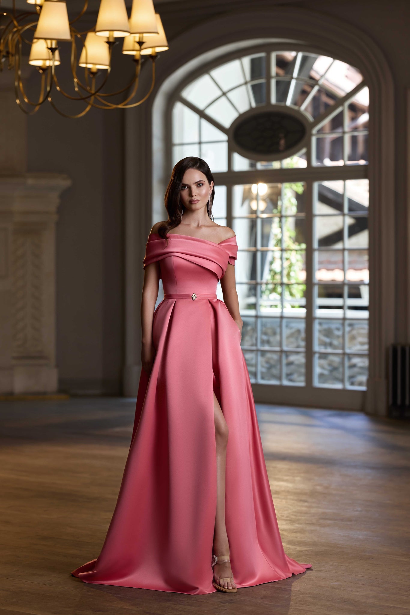Evening Dress in Minimalist Style