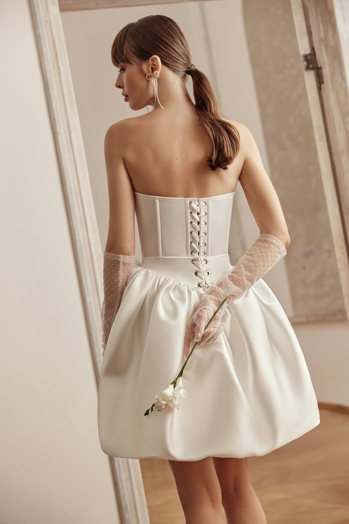 SENSI SHORT WEDDING DRESS