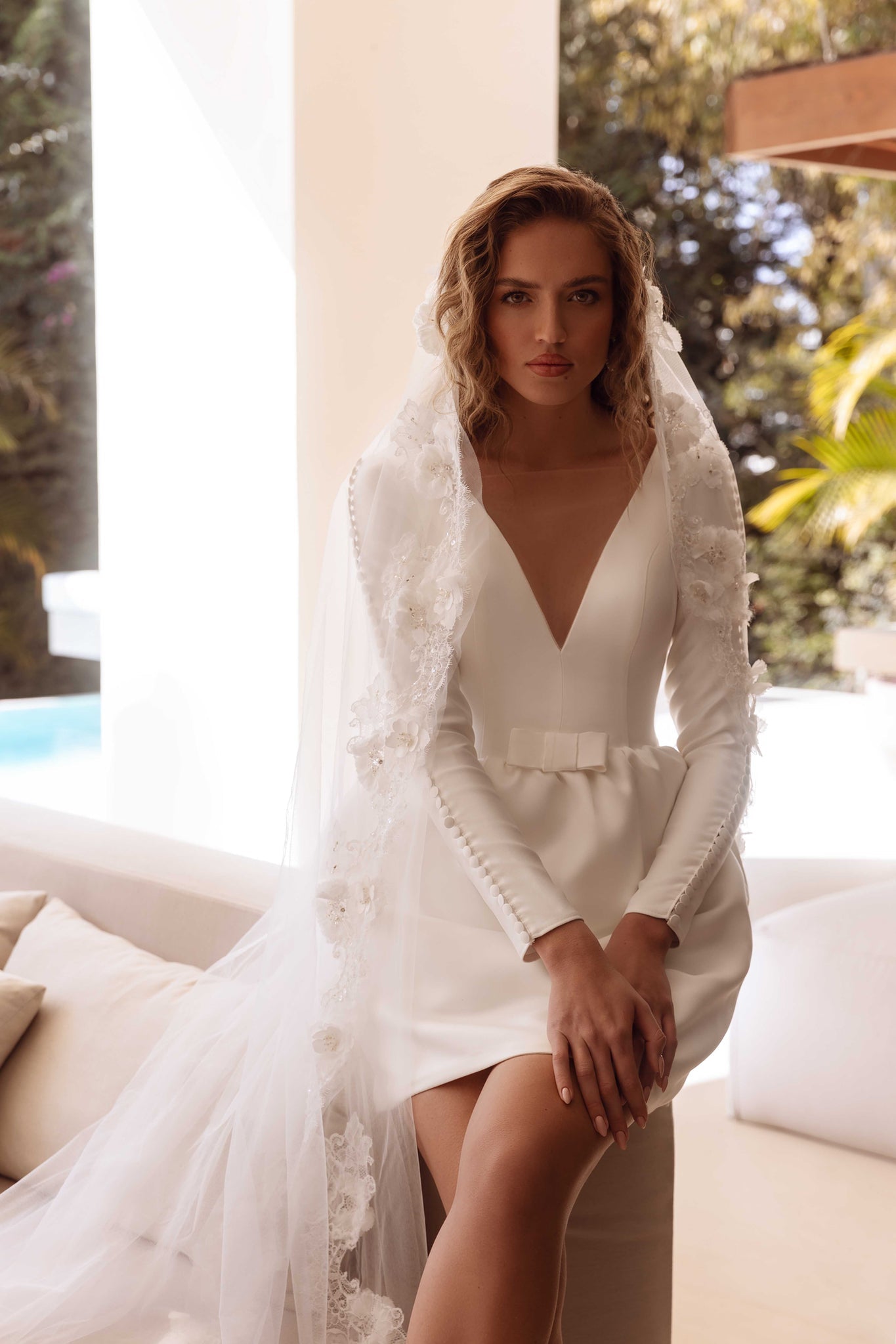 SHORT WHITE WEDDING DRESS DARCY