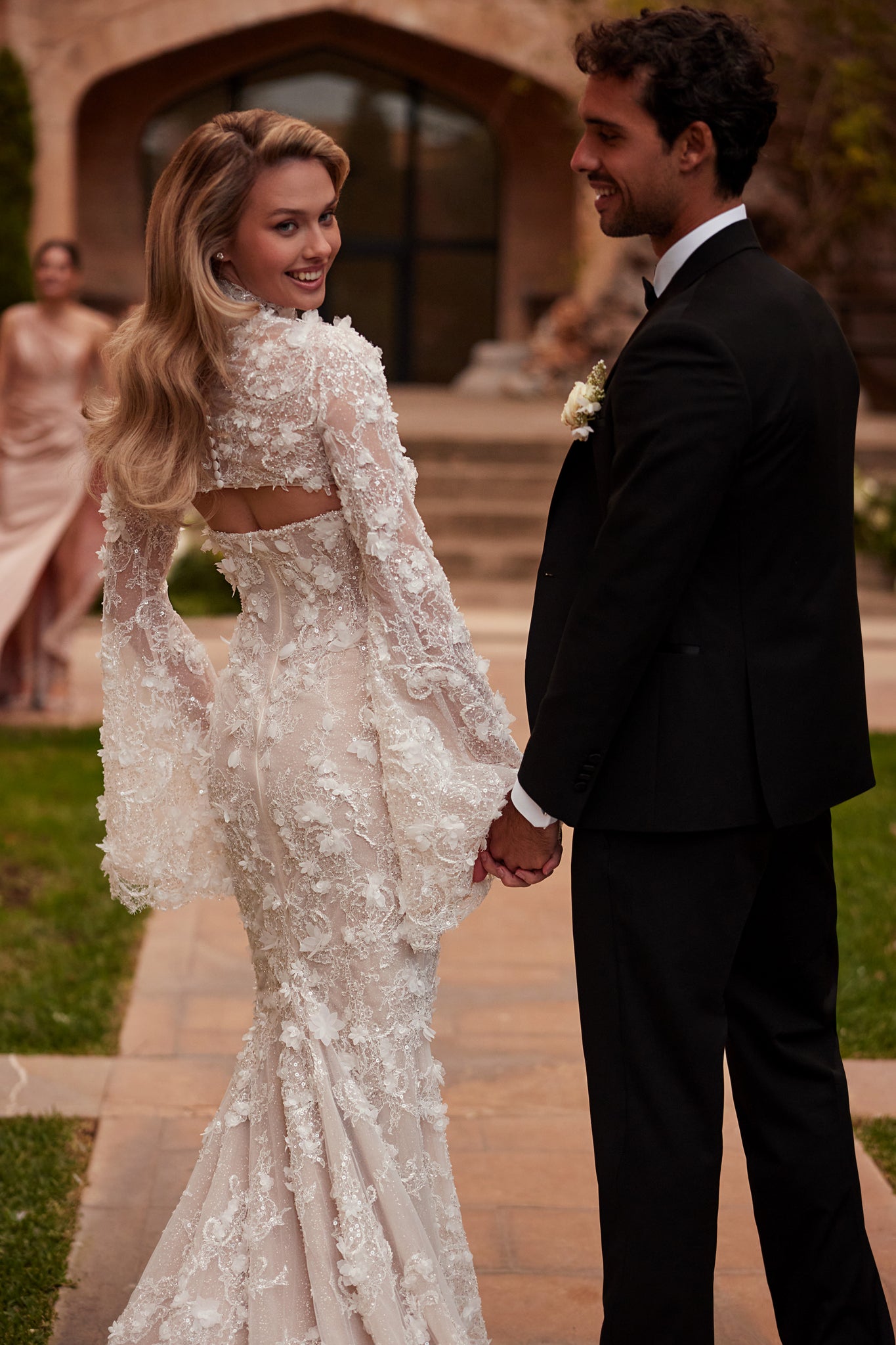 SIREN WEDDING DRESS WITH BOLERO