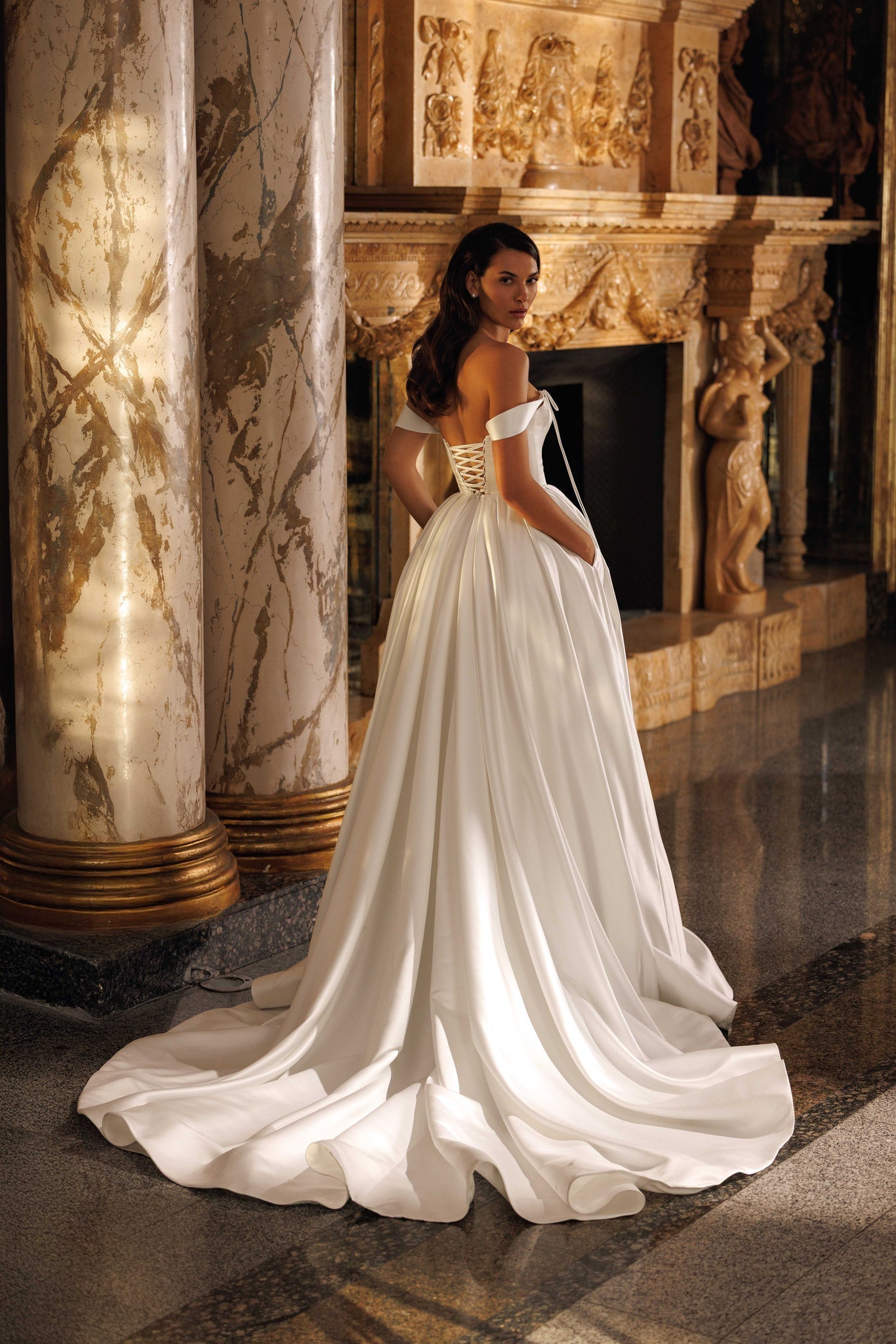 SOLENA TAFFETA WEDDING DRESS