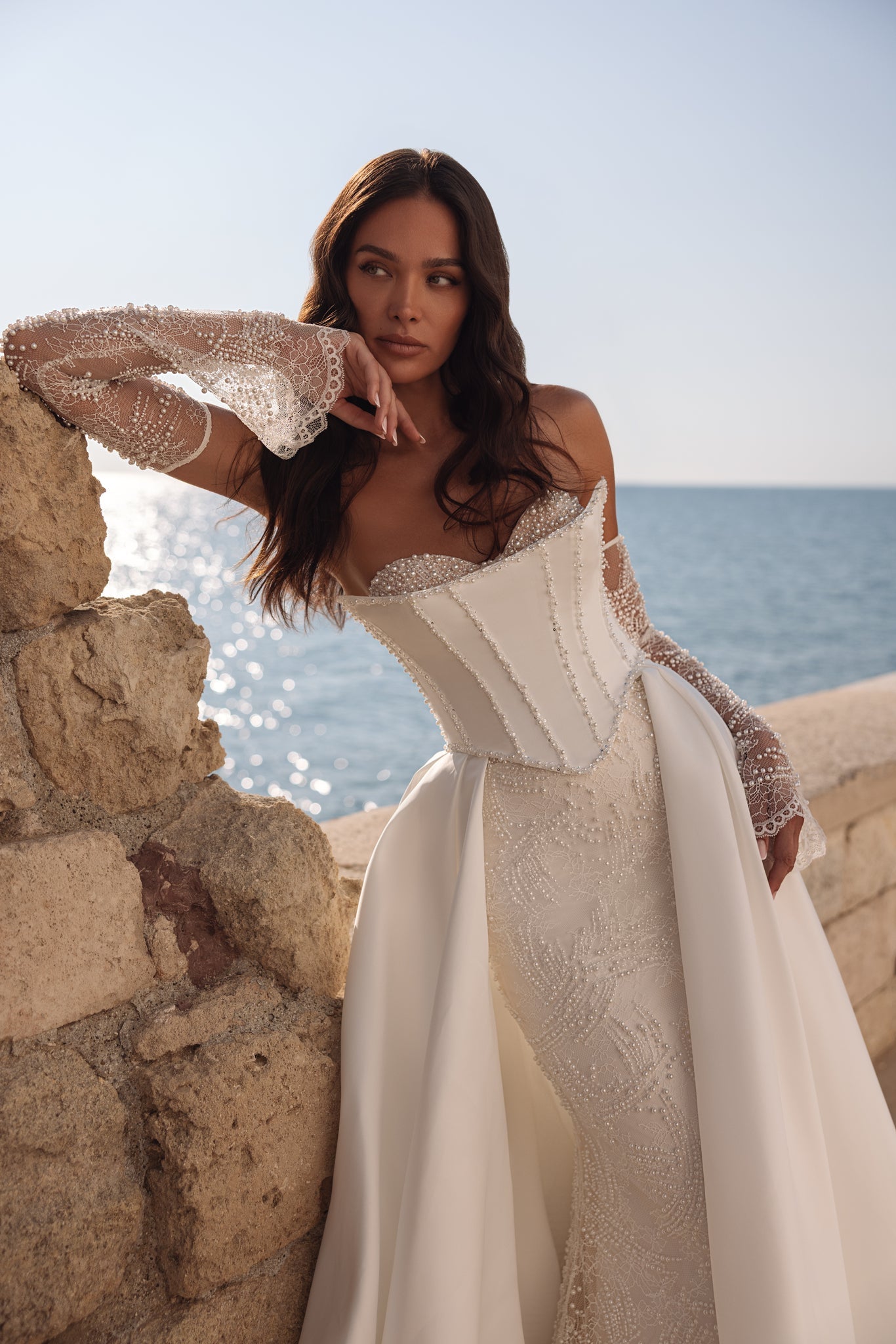 Satin Ruffled Danette Dress