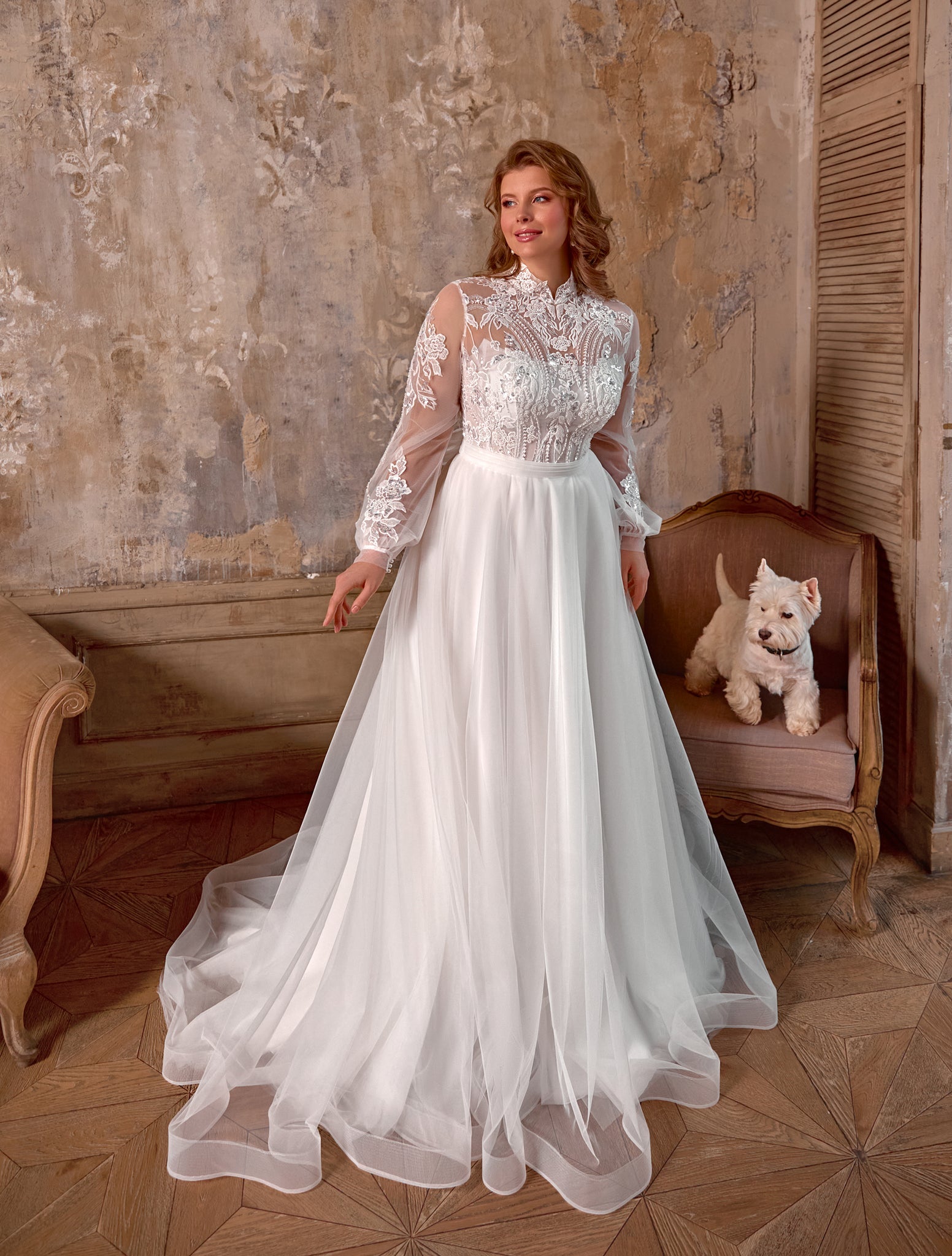WEDDING DRESSES PLUS SIZE WITH LONG SLEEVES