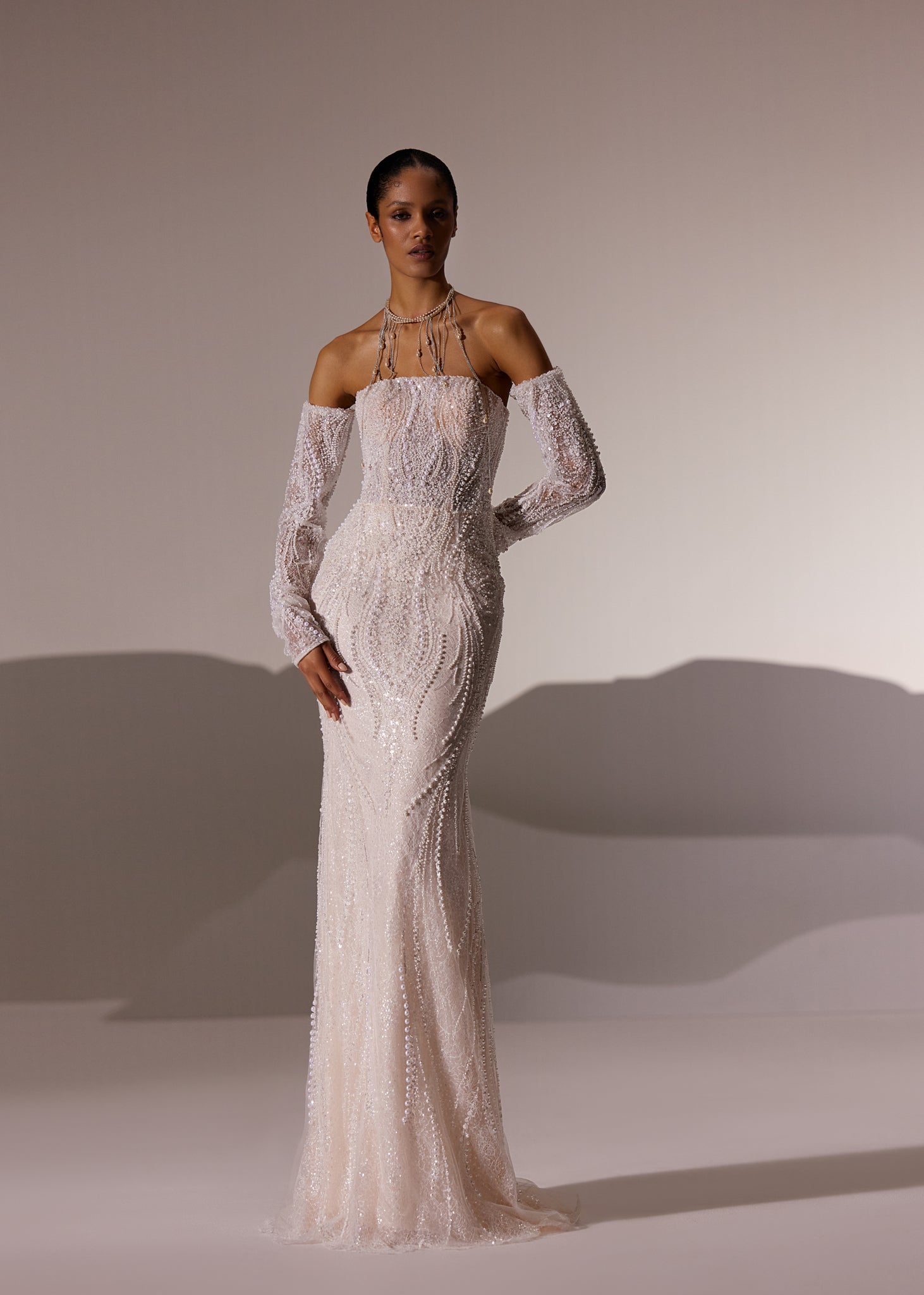 Wedding Dress with Detachable Train