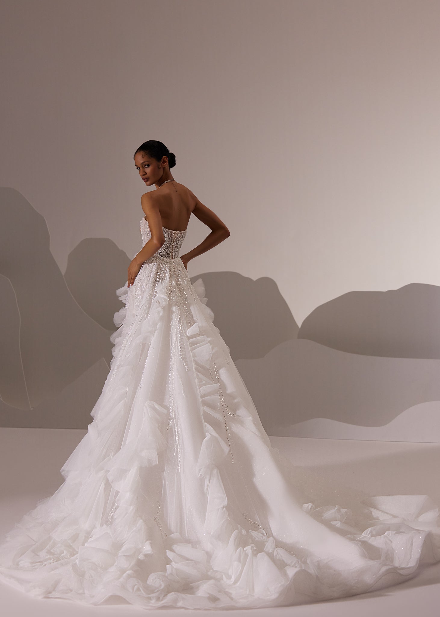 Wedding Dress with Detachable Train