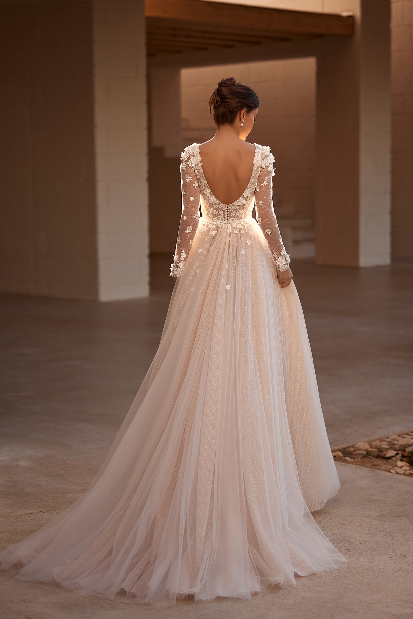 Wedding Dress with Flowers