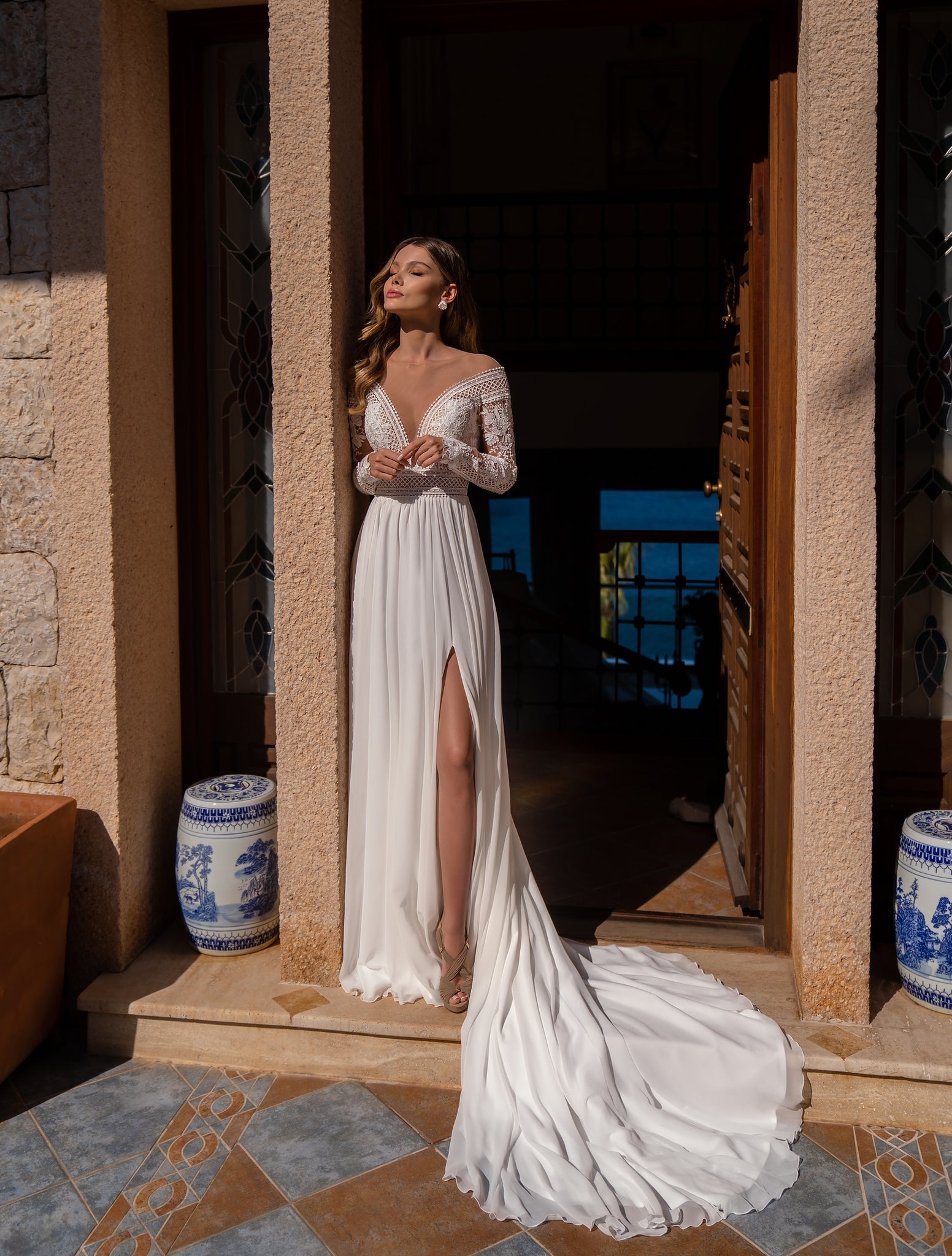 BOHO DRESS WITH TULLE AND LACE