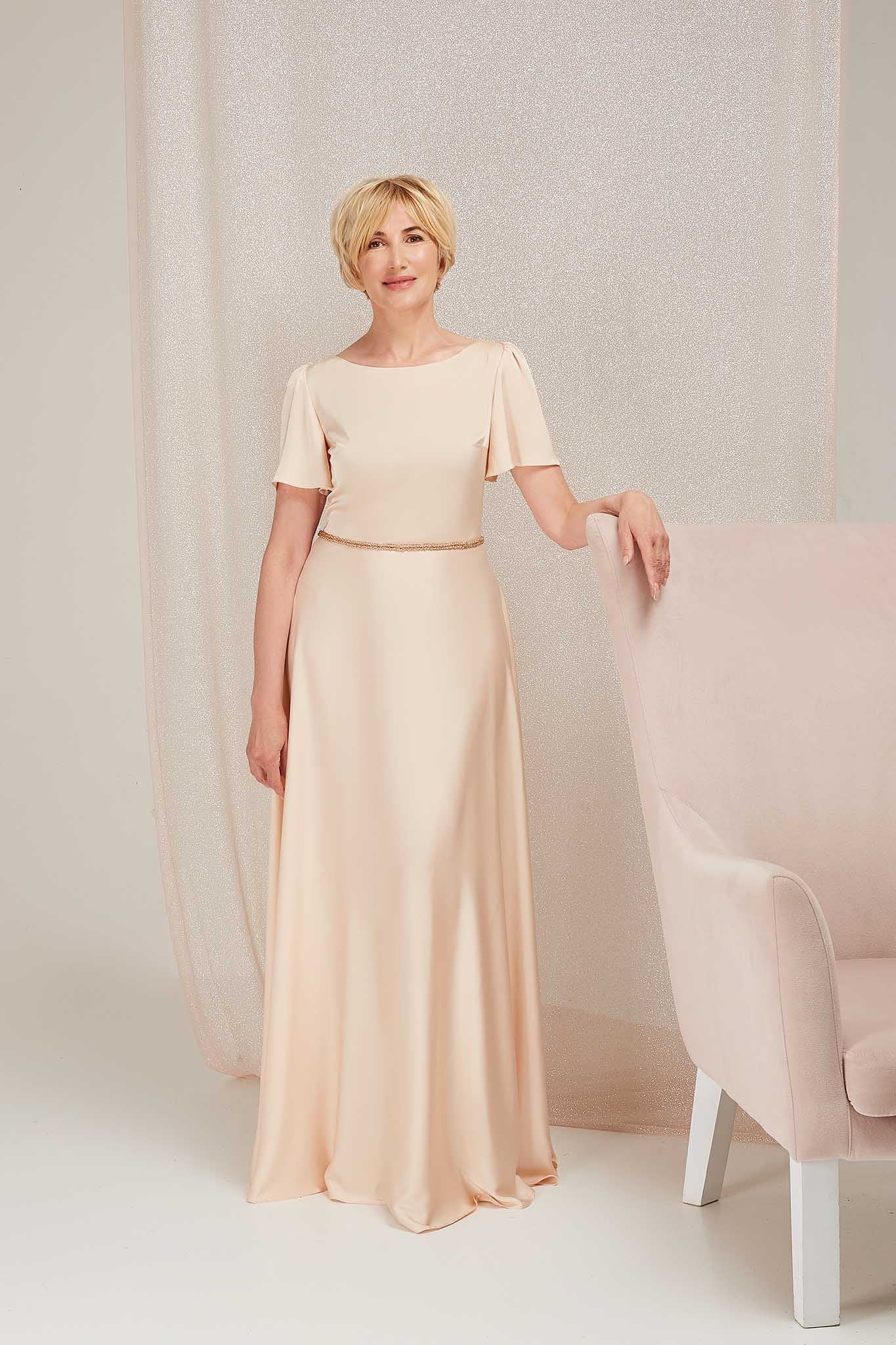 CREAM LONG DRESS