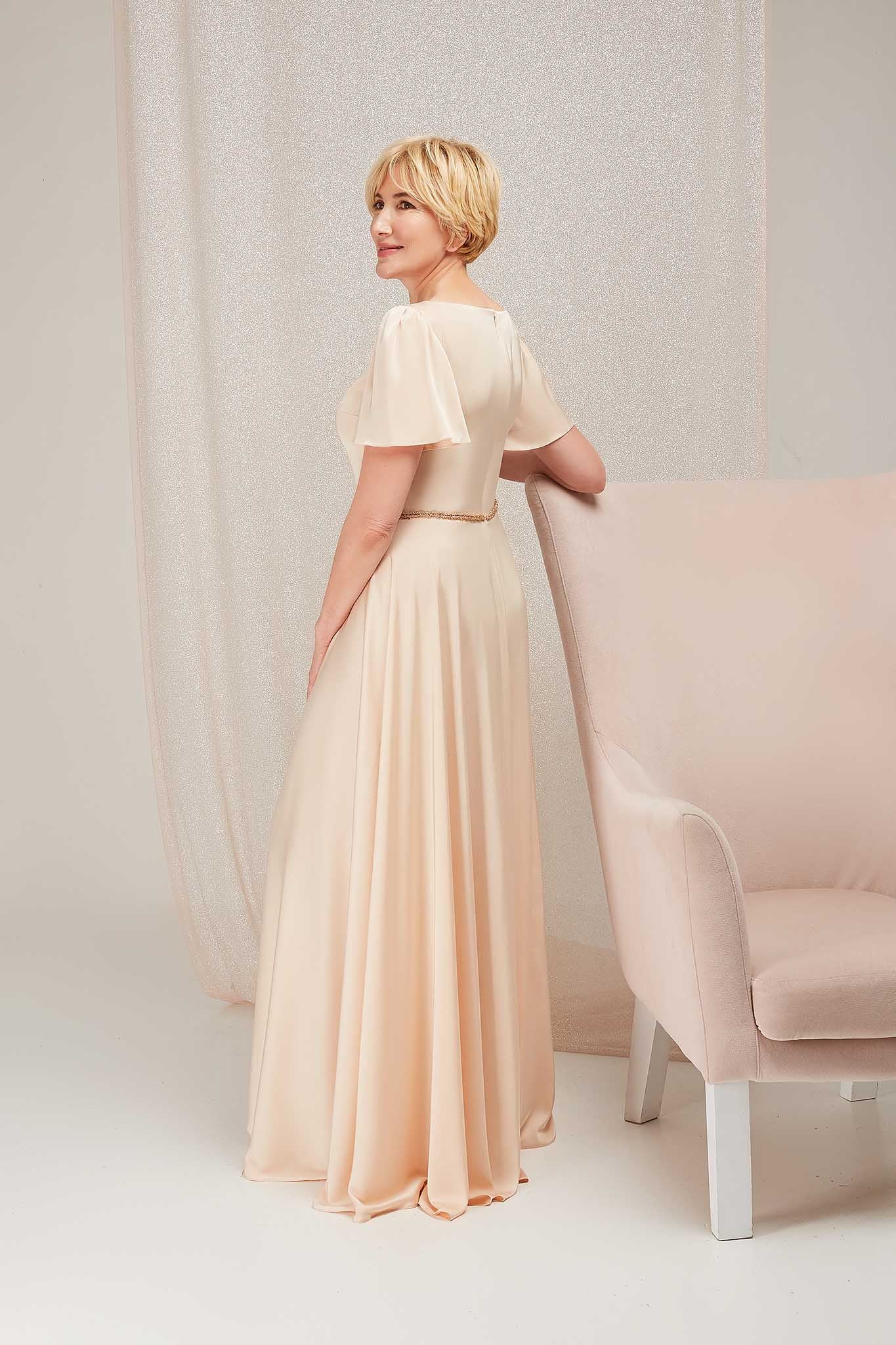 CREAM LONG DRESS