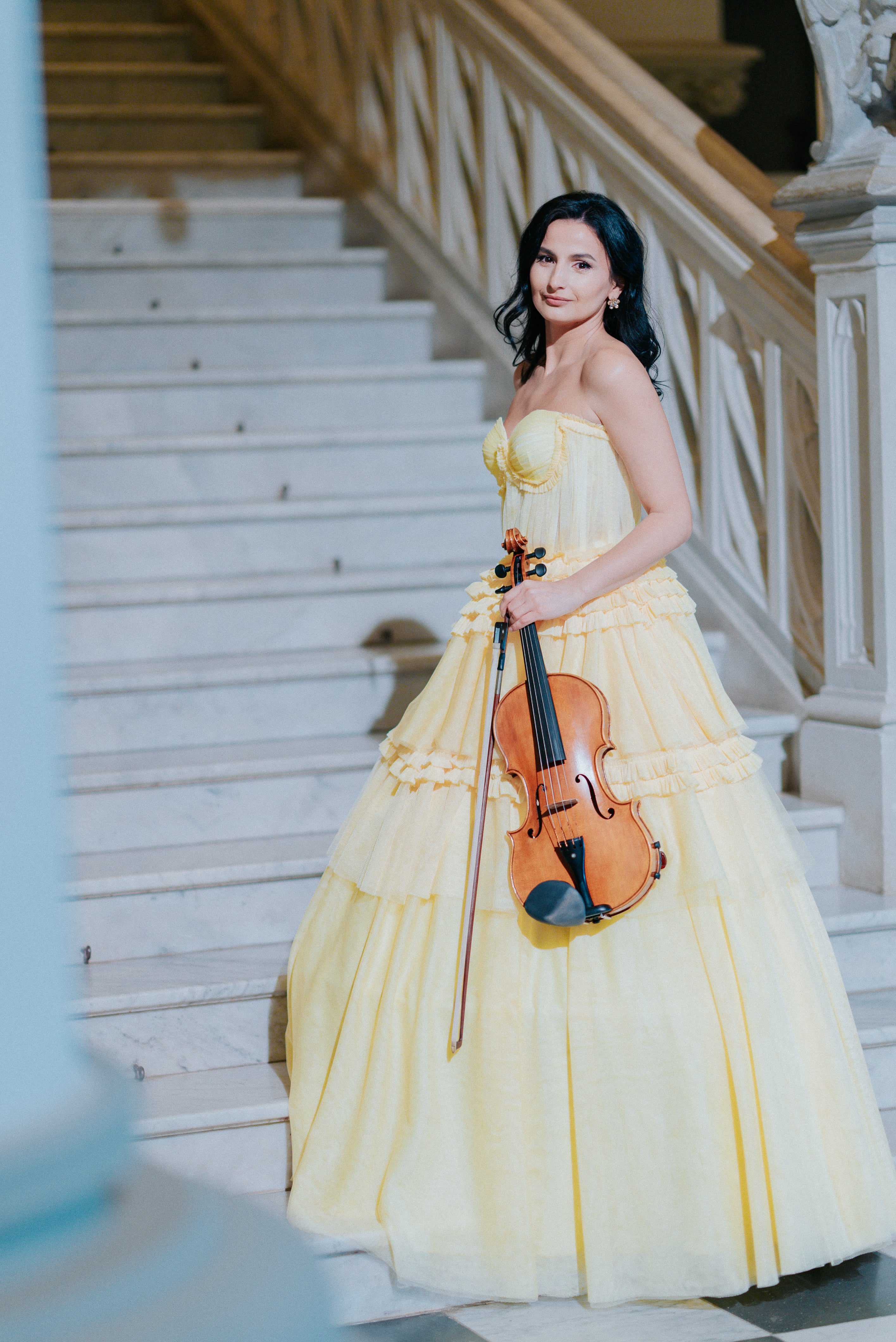 Rochie eleganta de seara galbena