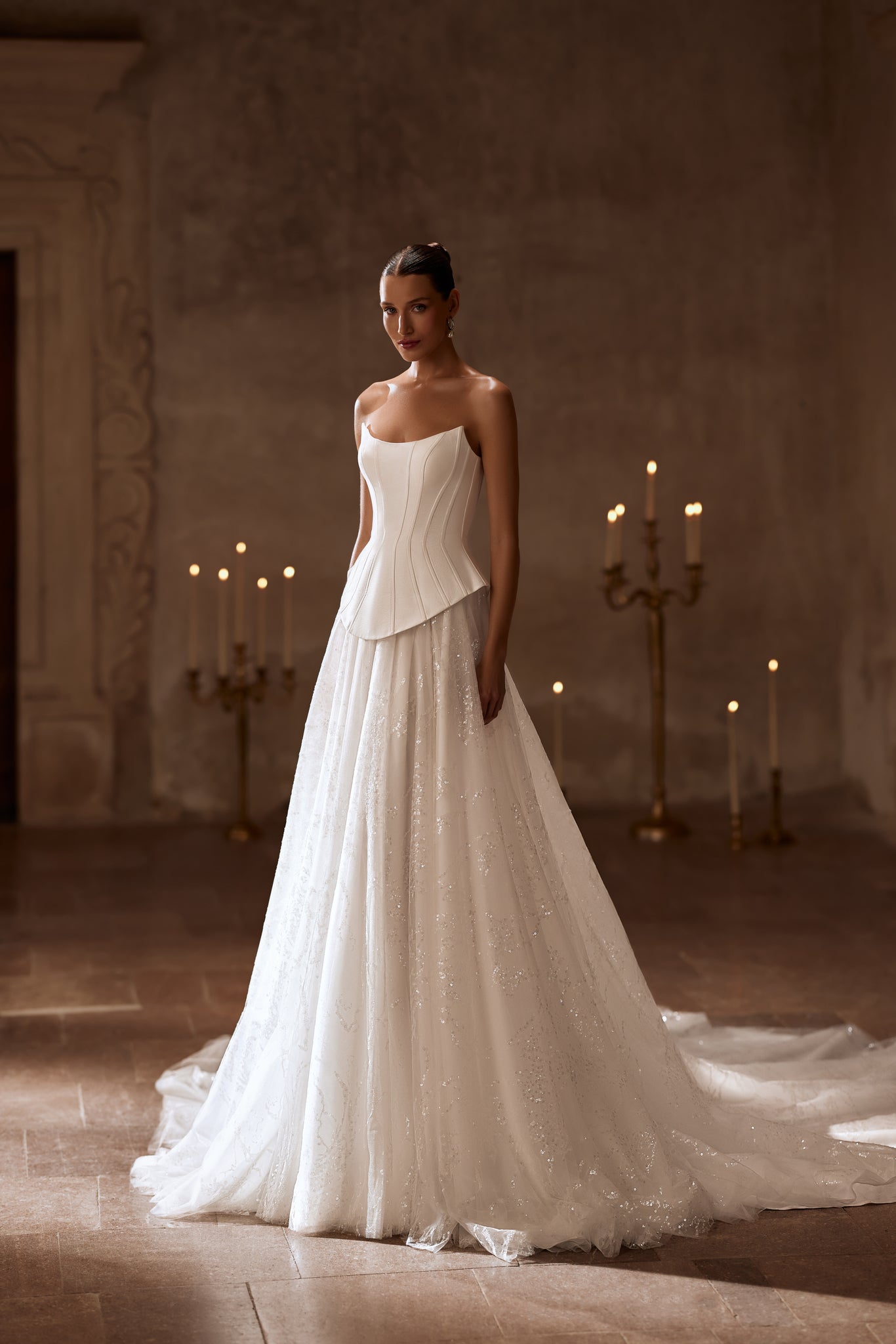 ELTON DRESS WITH REMOVABLE SKIRT AND CORSET