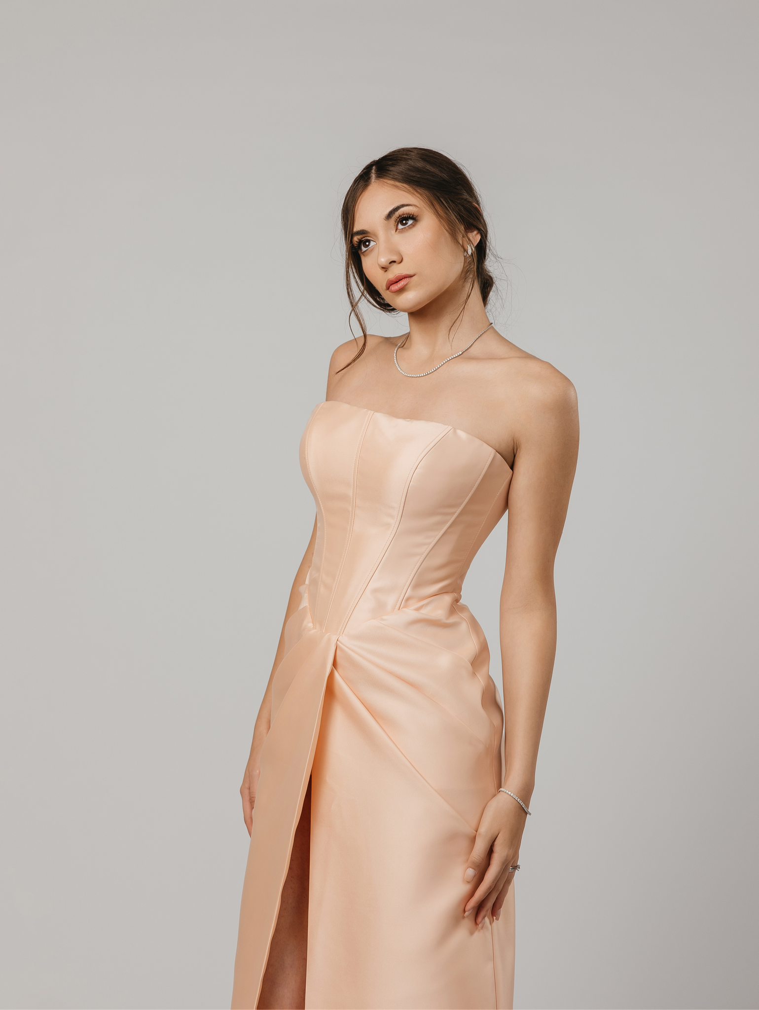 Elegant Mikado Evening Dress