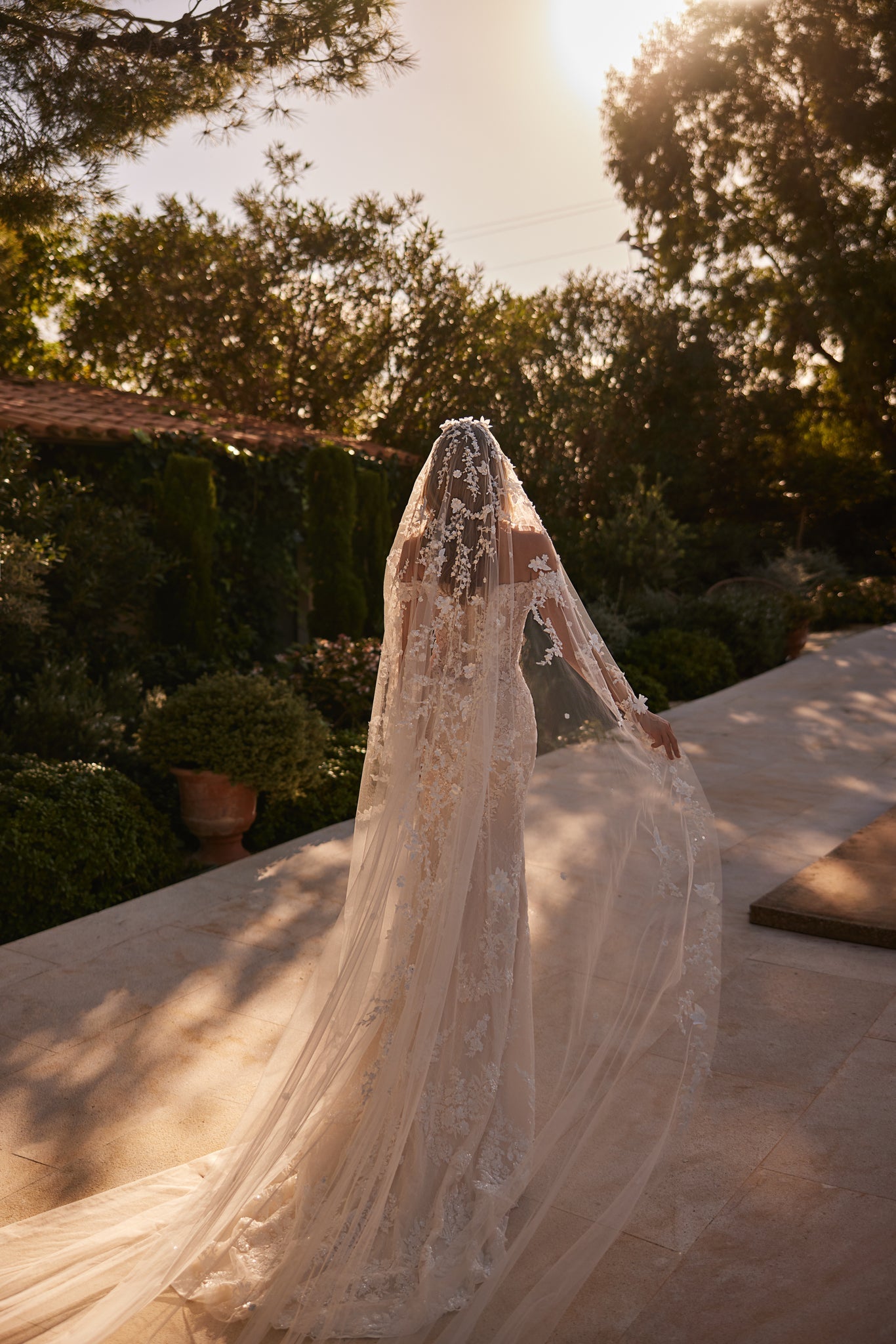 Embroidered Lace Wedding Dress