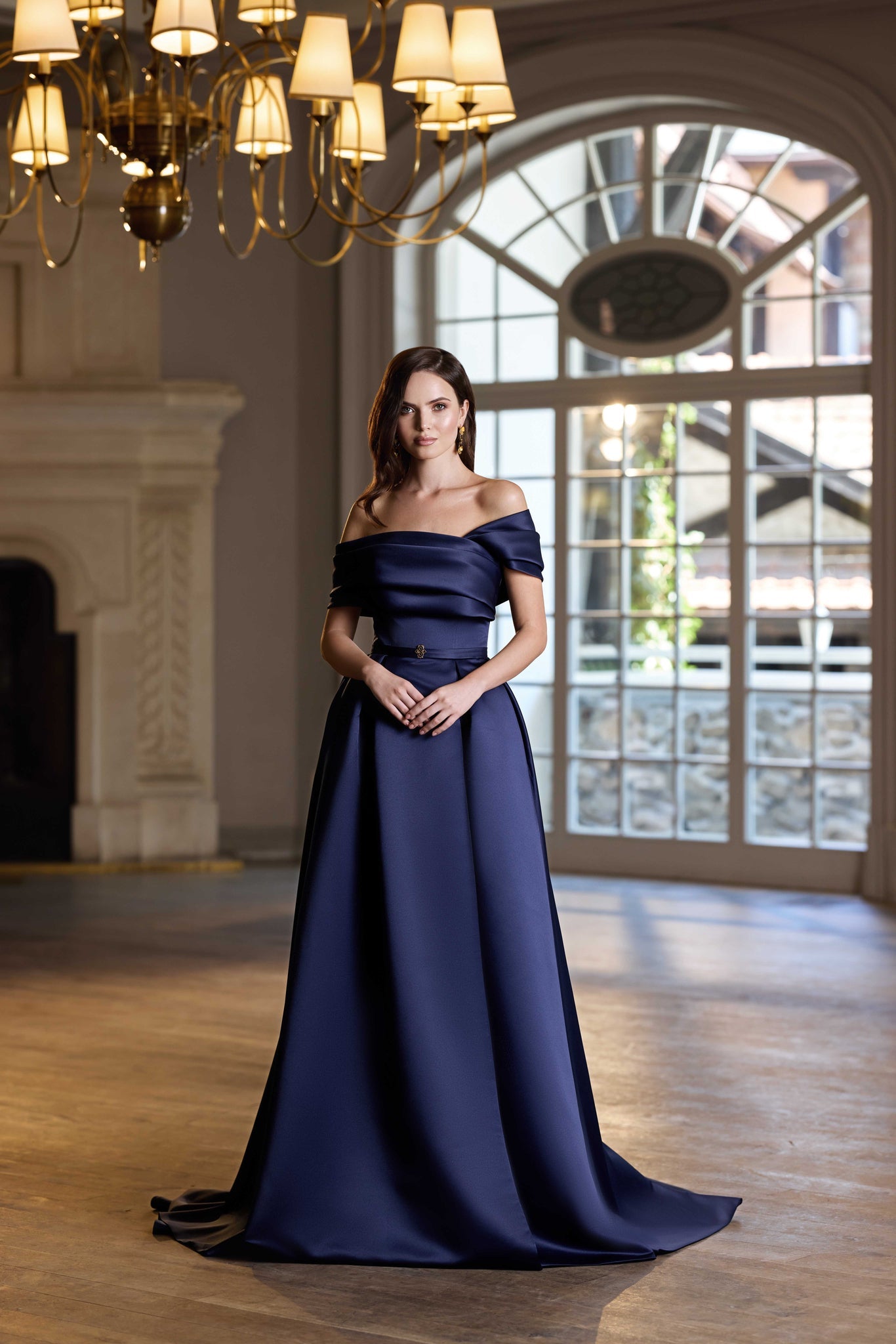 Evening Dress in Minimalist Style