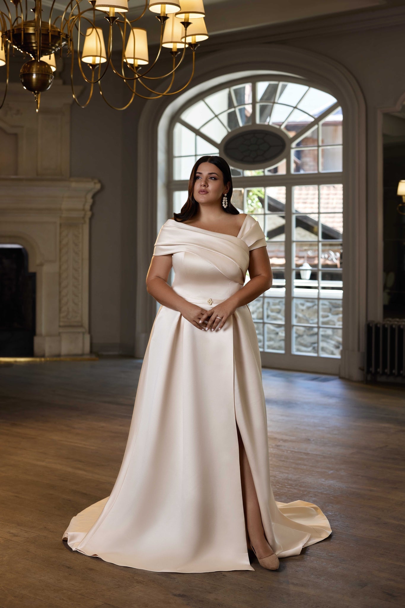 Evening Dress in Minimalist Style