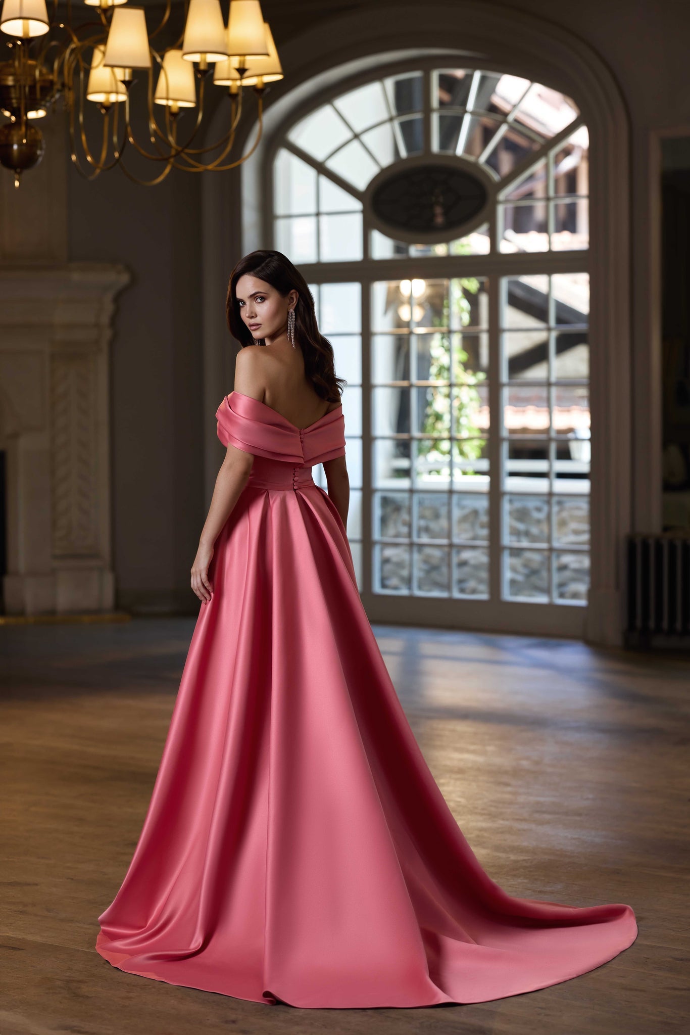 Evening Dress in Minimalist Style