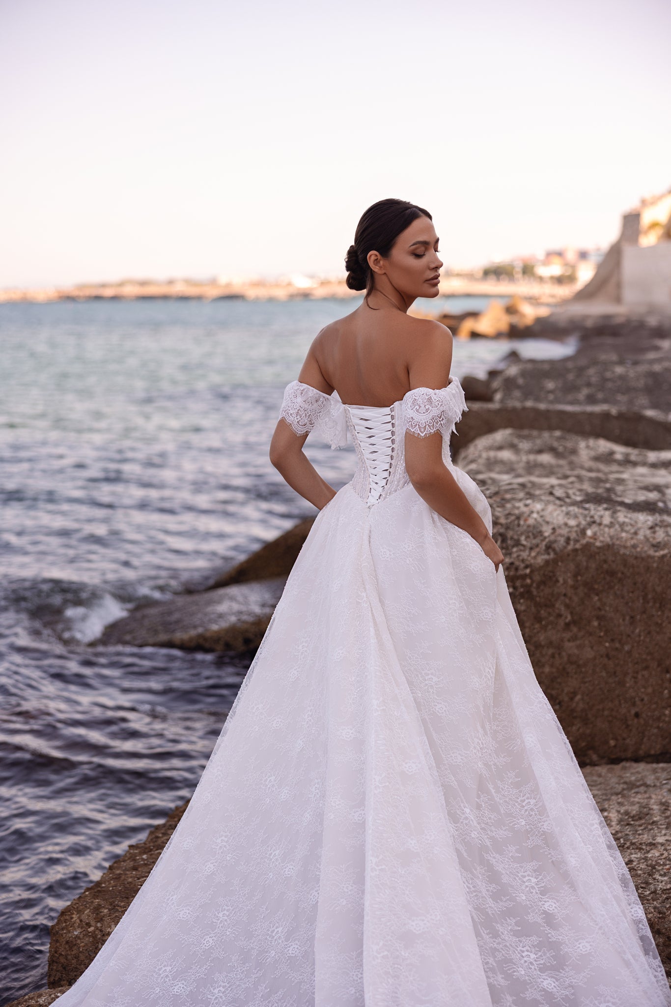 LAVENDER WEDDING DRESS M282