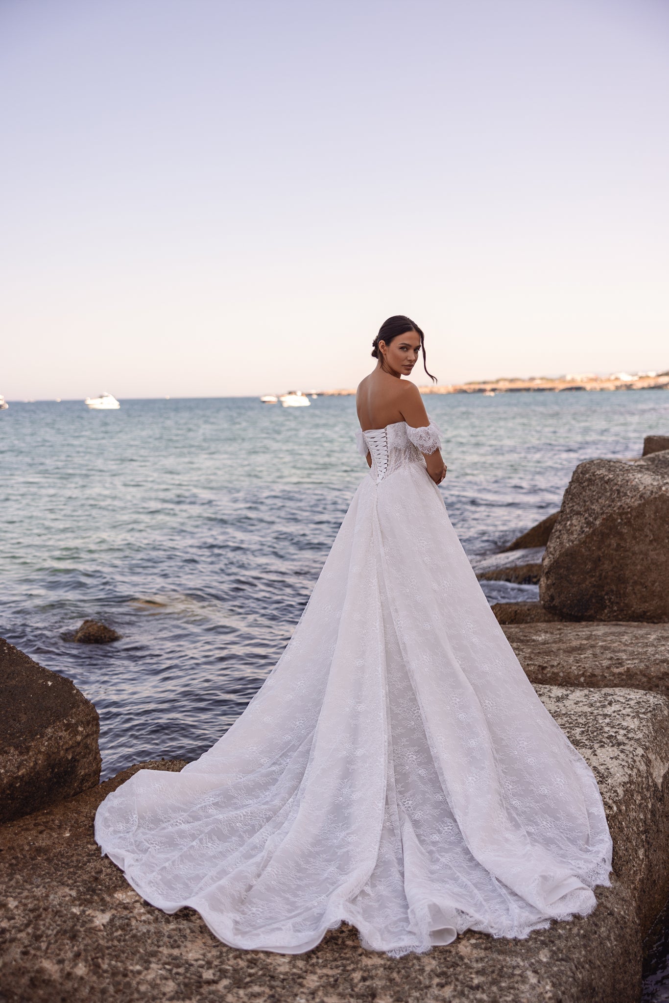 LAVENDER WEDDING DRESS M282