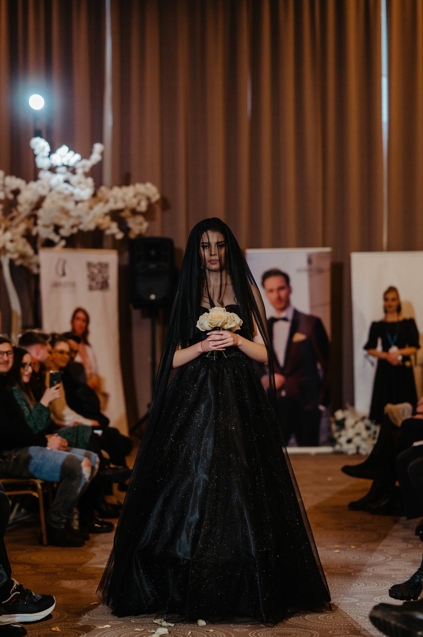 LA MUJER BLACK WEDDING DRESS