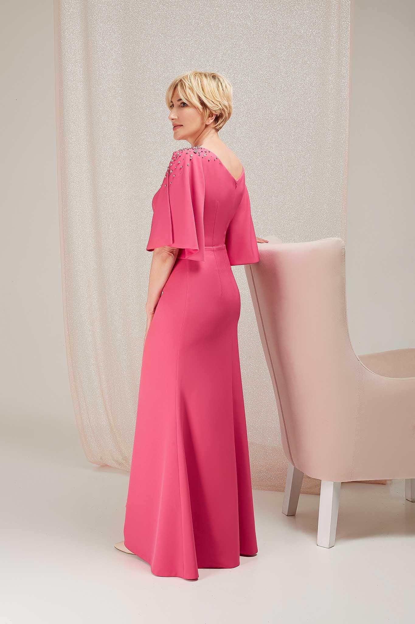 LONG FUCHSIA DRESS
