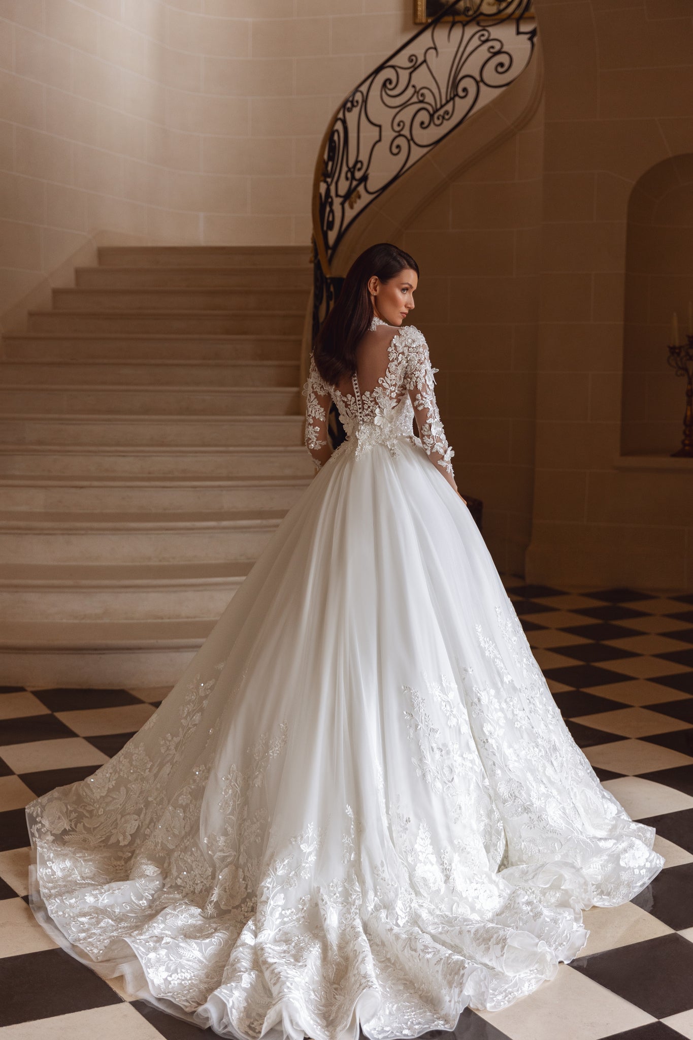 Princess Wedding Dress with Long Sleeves
