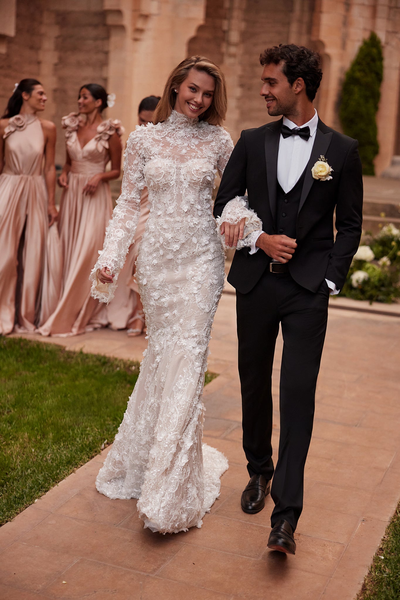SIREN WEDDING DRESS WITH BOLERO