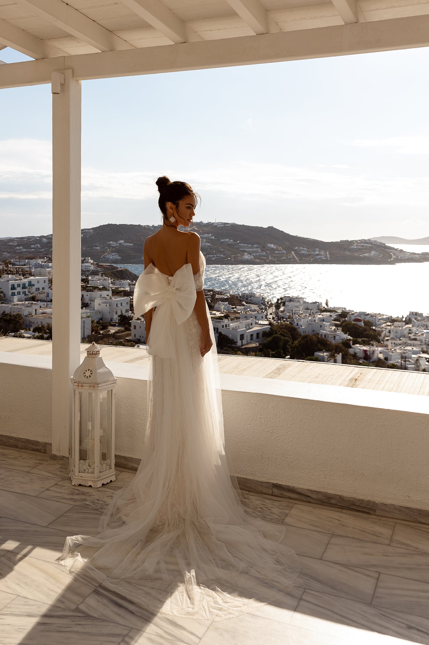 Semi-Mermaid Dress with Detachable Bow