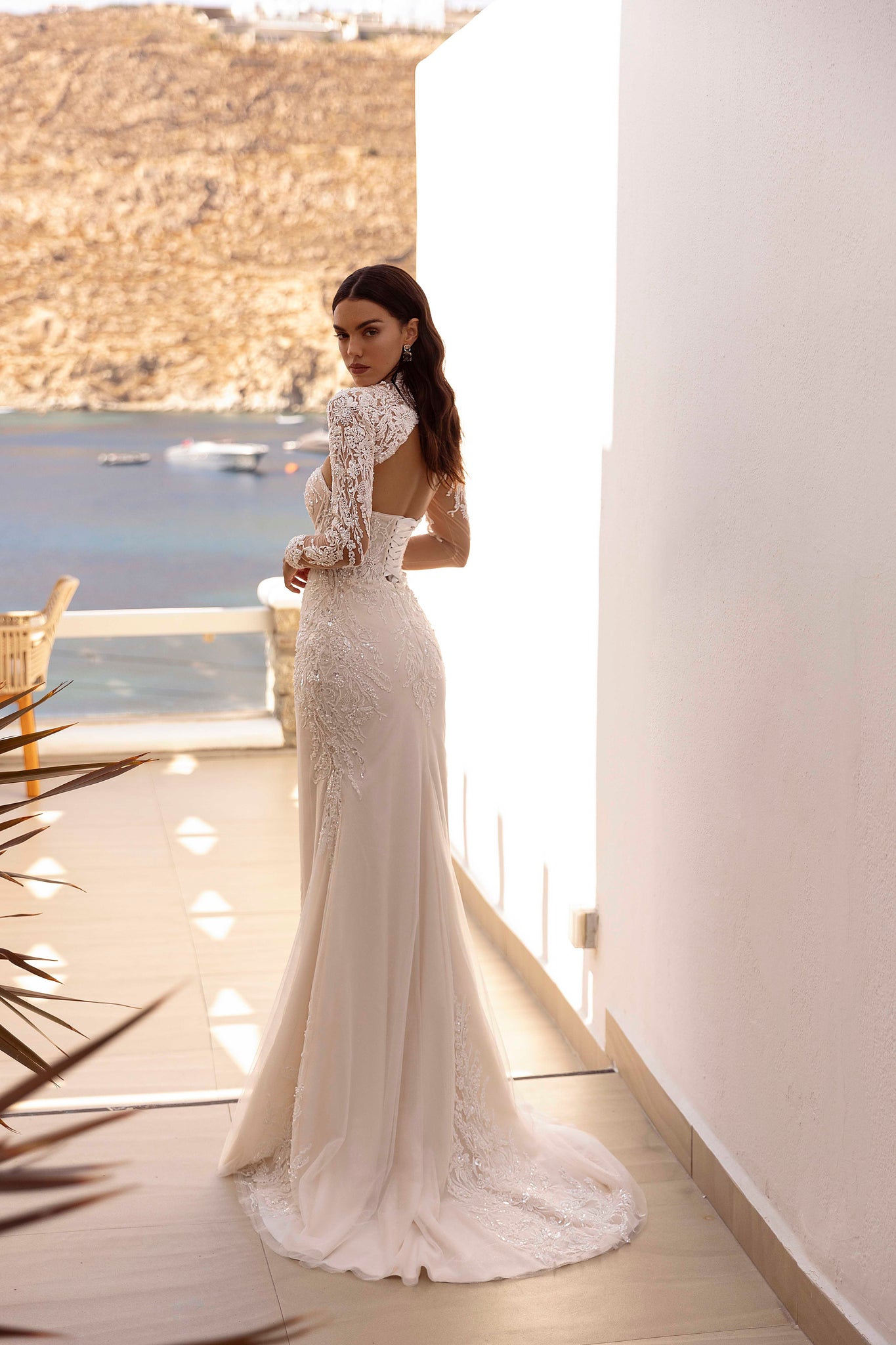 Siren Wedding Dress with Detachable Train