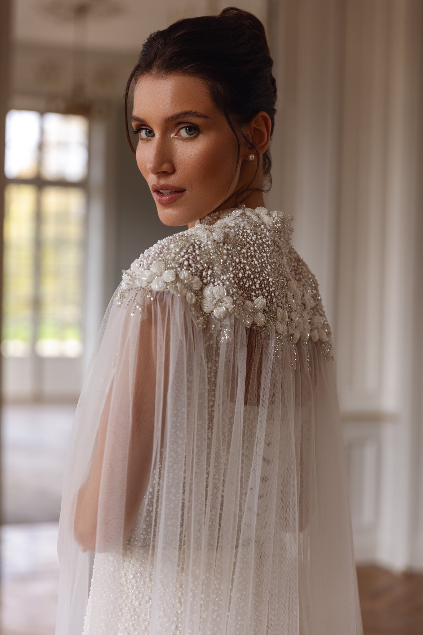 Siren Wedding Dress with Flowers