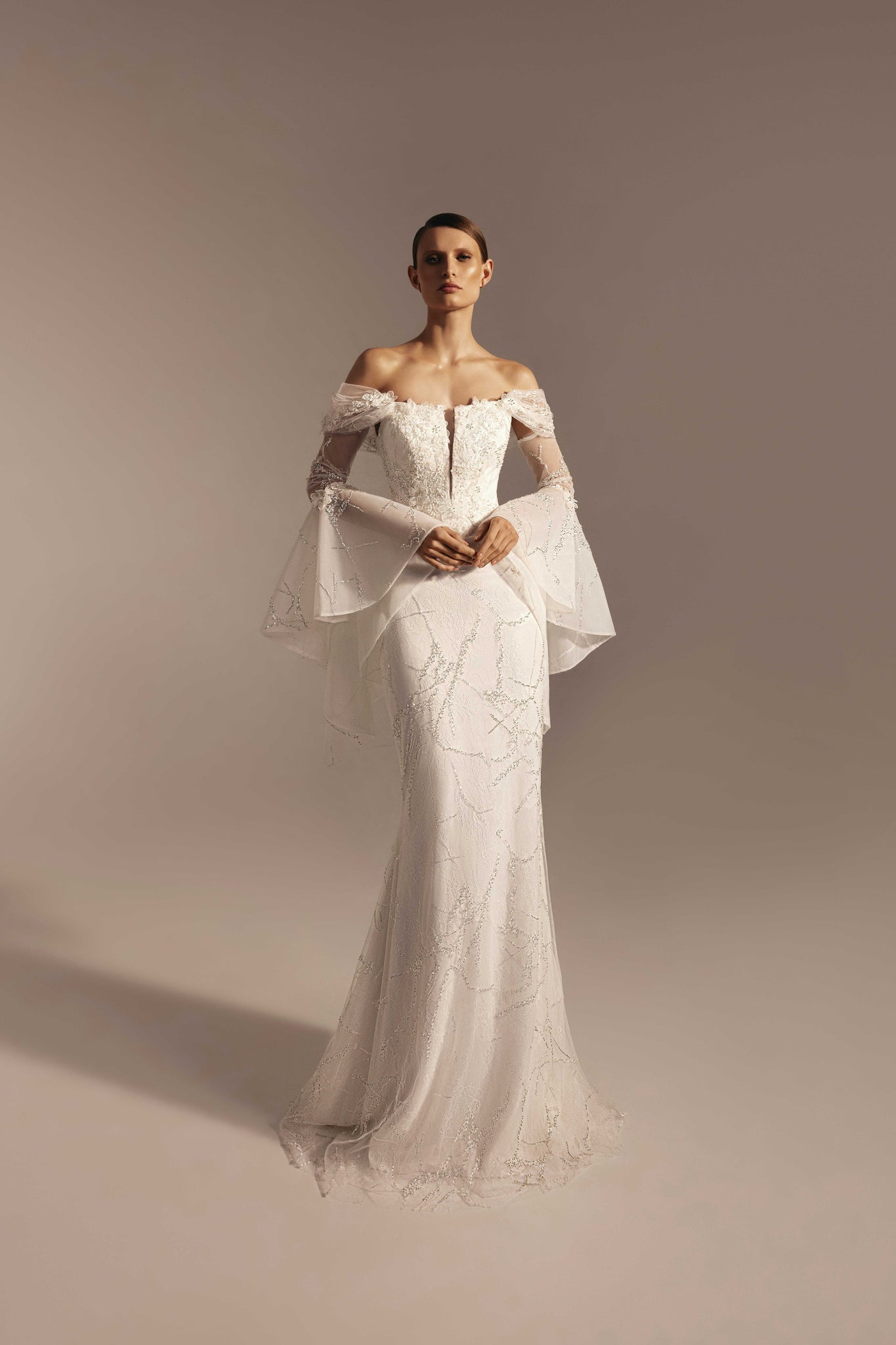 WEDDING DRESSES WITH BELL SLEEVES